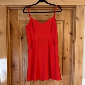 Market & Spruce Vibrant Red Mini Dress
